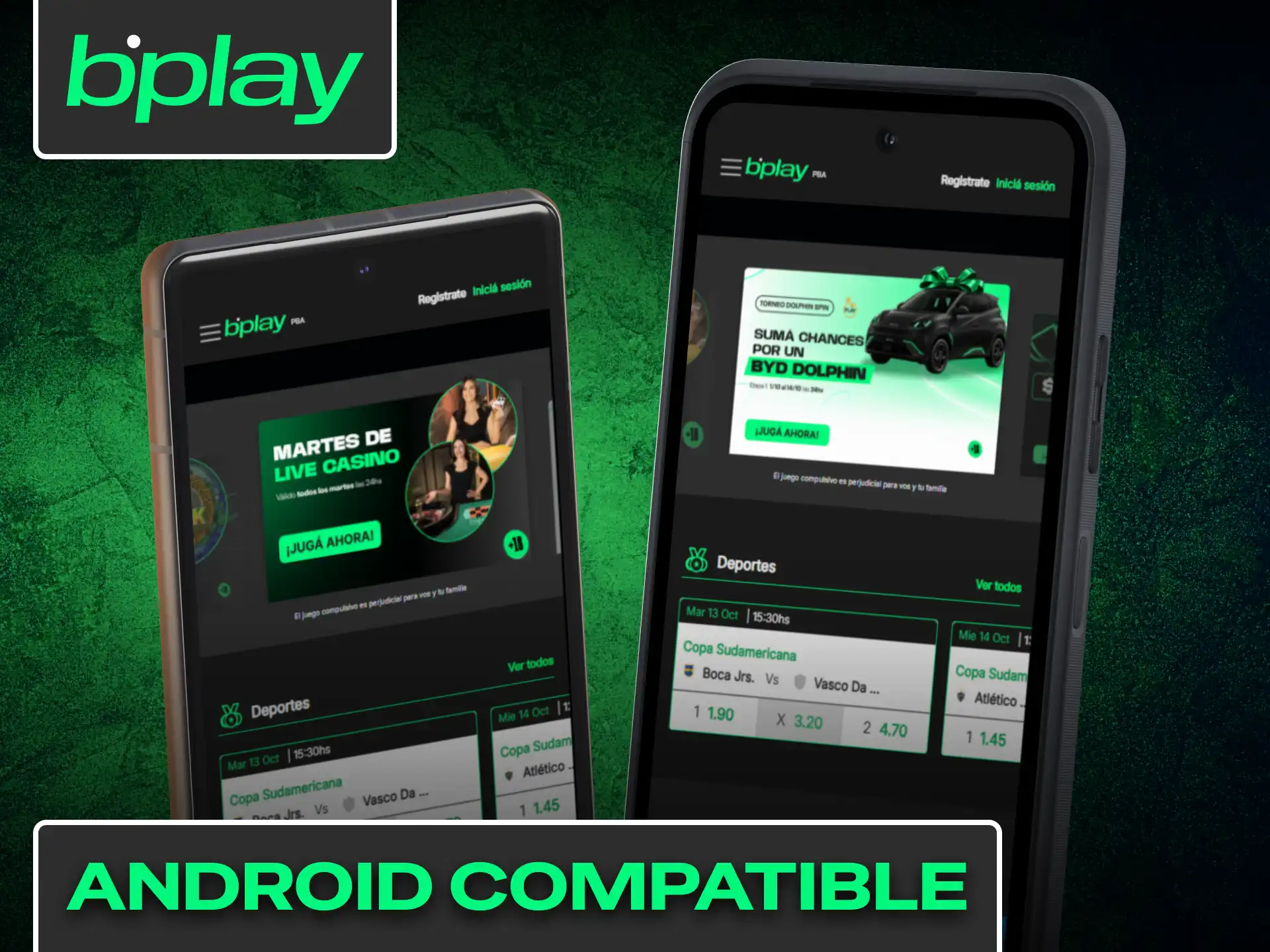 Consulta la lista de dispositivos Android totalmente compatibles con la app Bplay.
