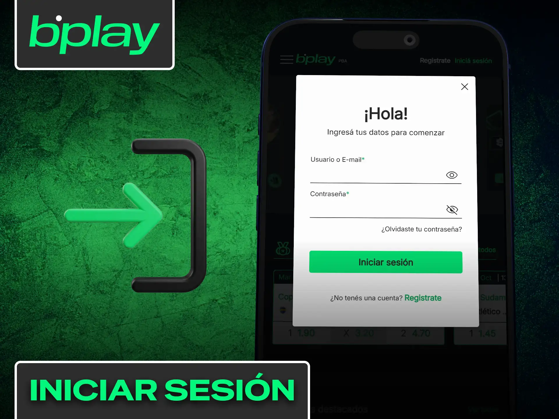 Ingresa a tu perfil personal de manera segura dentro de Bplay.