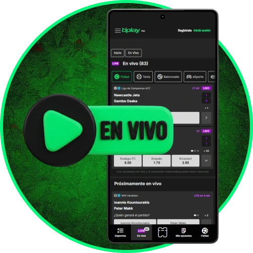 Sigue los partidos en vivo y aprovecha cuotas dinámicas en Bplay.
