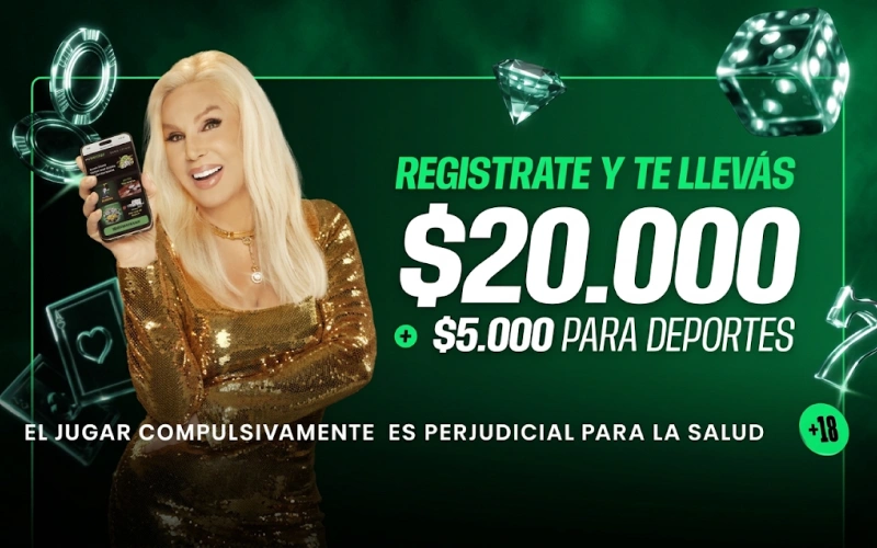 Reclamá el bono de bienvenida de casino para duplicar tu primer saldo de juego.