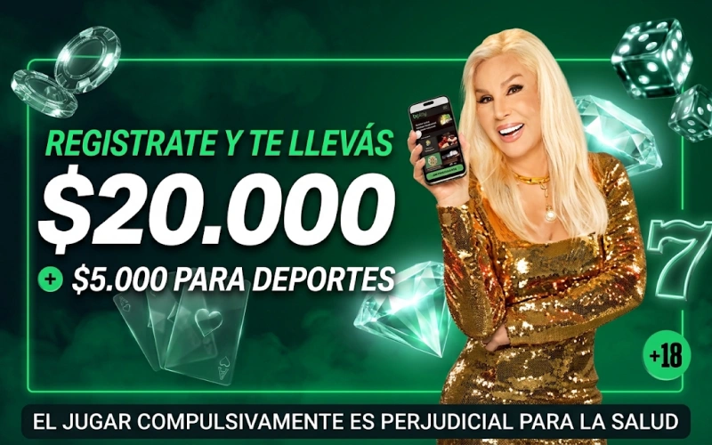 Obtené una apuesta gratis de bienvenida al registrarte y hacer tu primera jugada deportiva.