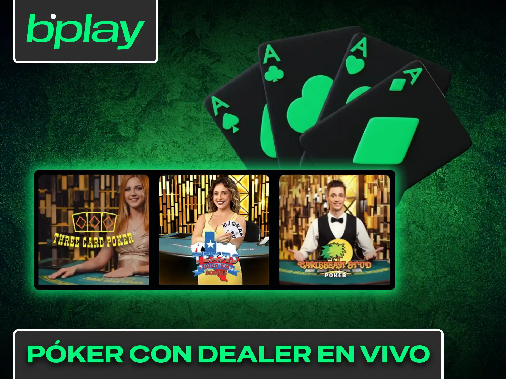 Participá en mesas exclusivas de póker con dealer en vivo Bplay.