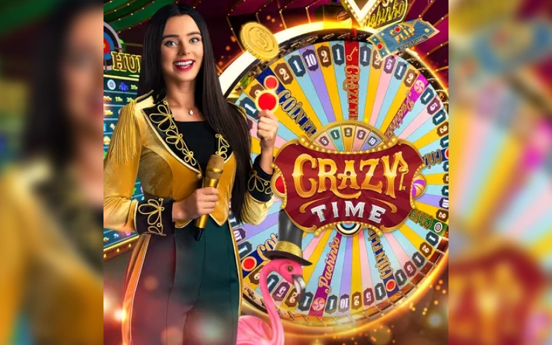 Divertite con el dinámico programa de juegos Crazy Time en Bplay.