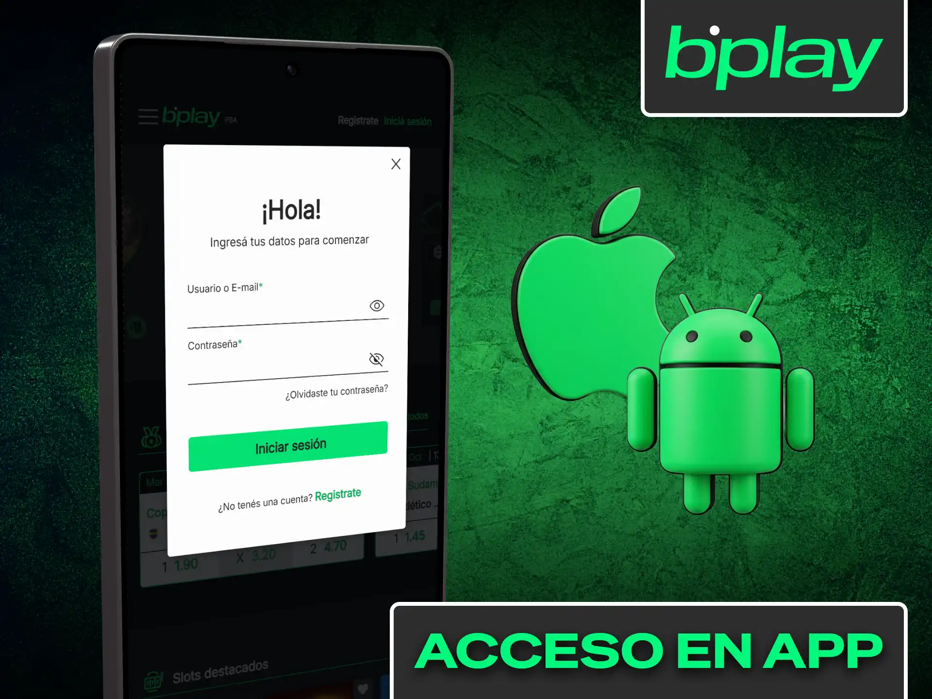 Aprendé a iniciar sesión de forma segura en Bplay desde el móvil.