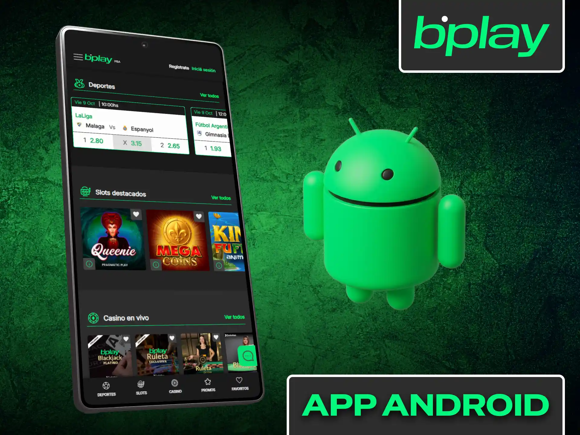 Descarga e instala el archivo APK oficial de Bplay para Android de forma rápida.