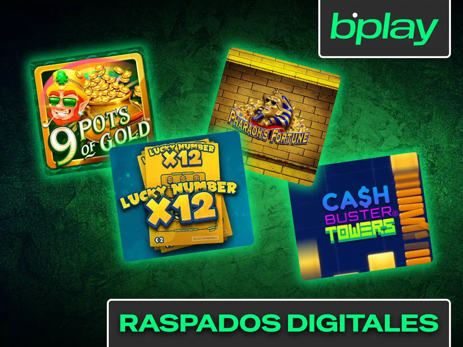 Prueba tu suerte con los divertidos juegos de raspados digitales en Bplay Argentina.