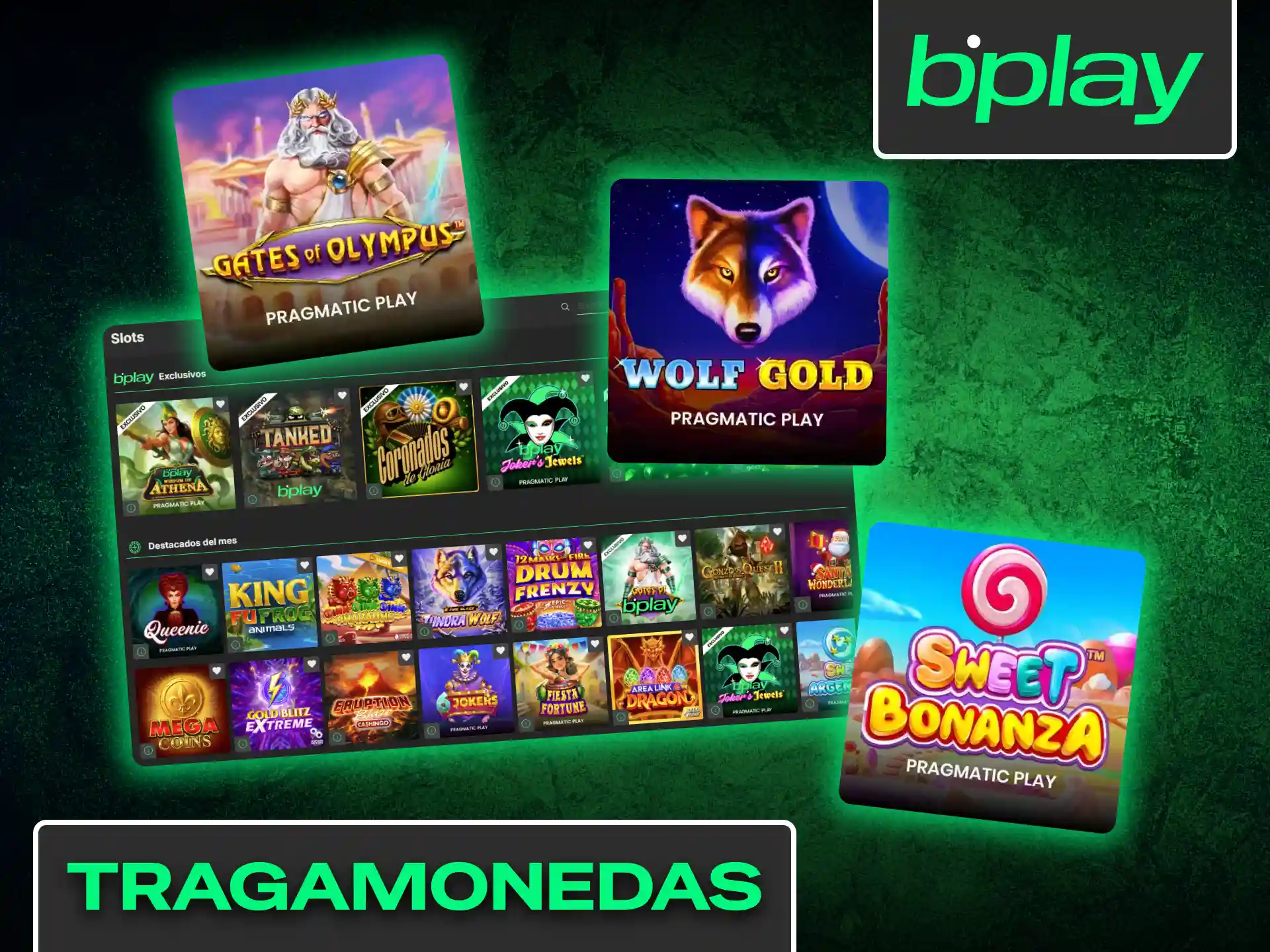 Diviértete con las tragamonedas más populares y modernas del casino de Bplay.