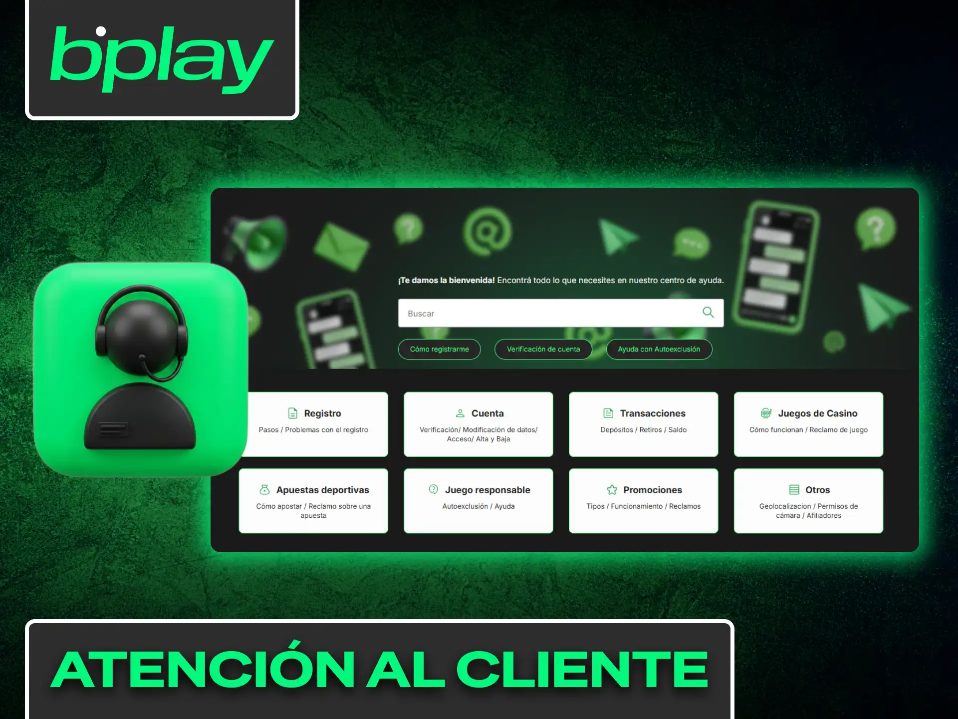 Resuelve tus consultas al instante con el servicio de atención al cliente de Bplay Argentina.