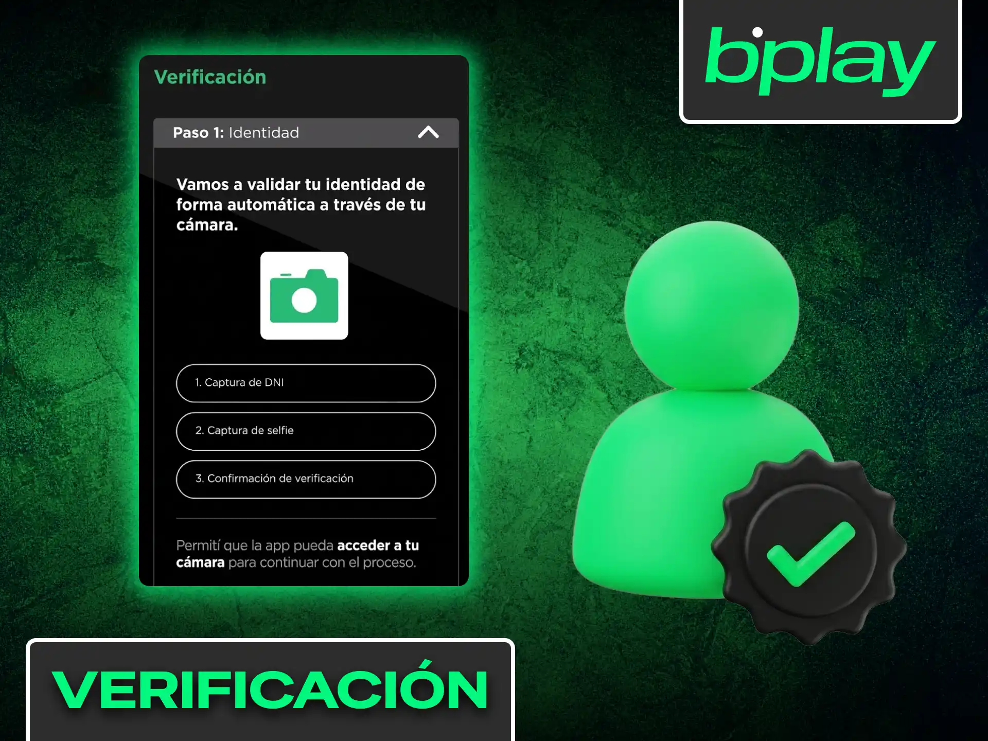 Completa la verificación KYC enviando tu documentación para activar tus retiros en Bplay.